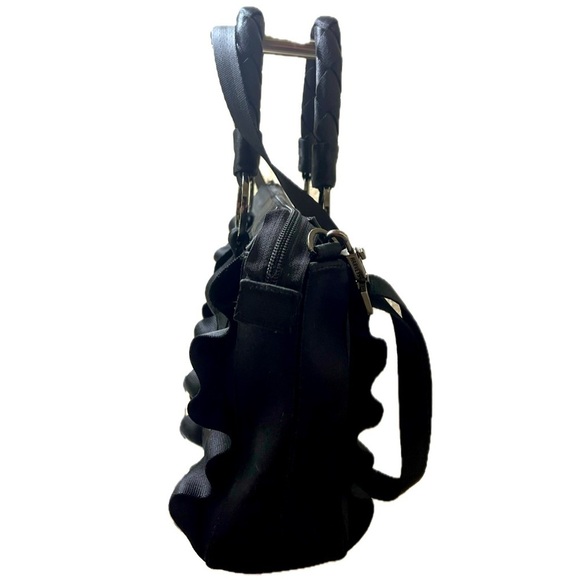 Harveys Seatbelt Bag Women's Lola Satchel Salvage, Black Satchel - Picture 5 of 16